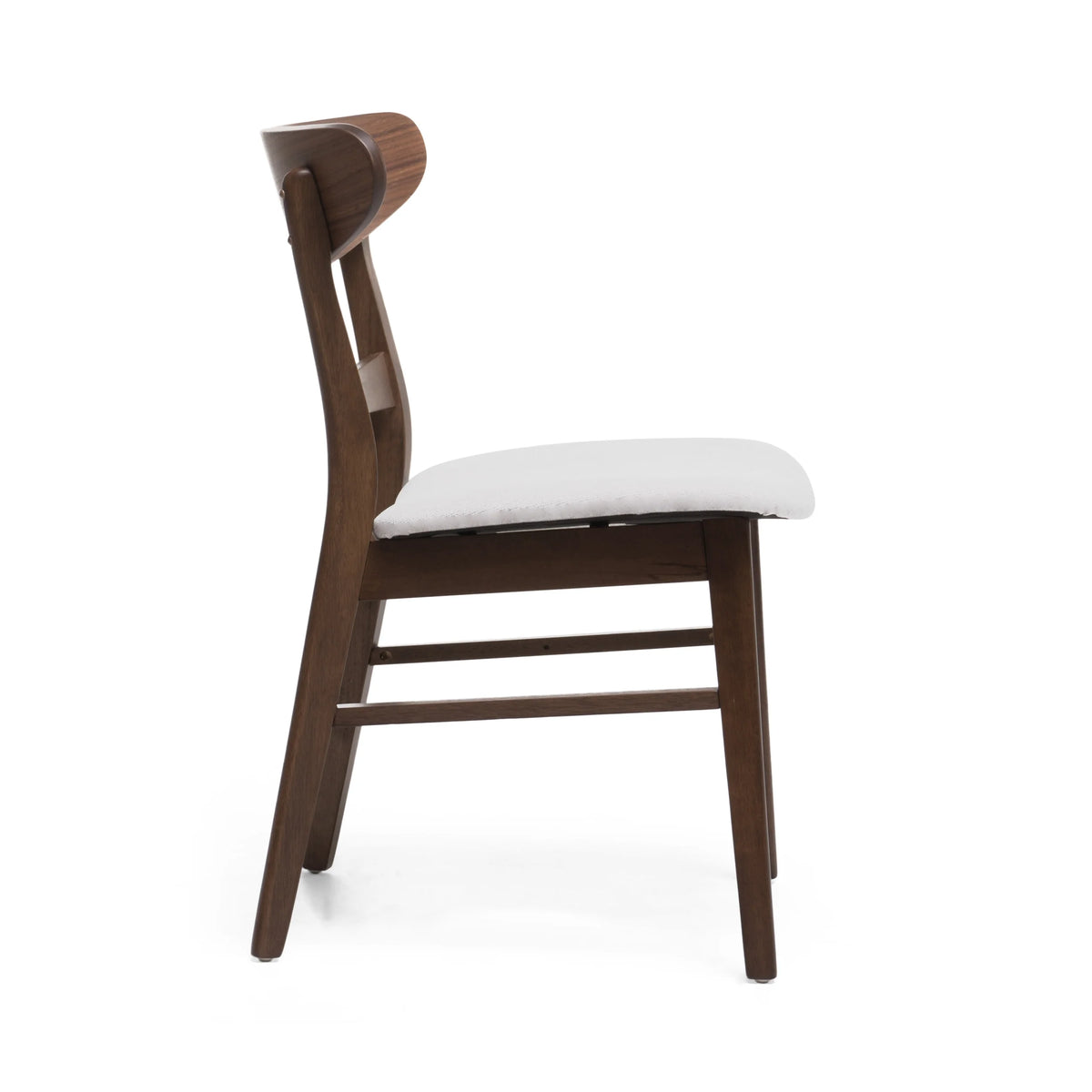 Set of 4 Light Beige Fabric Dining Chairs G41975