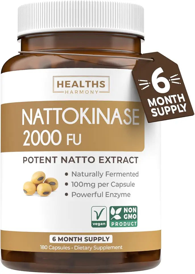 Nattokinase 2000 FU Non-GMO Vegan Capsules E204052