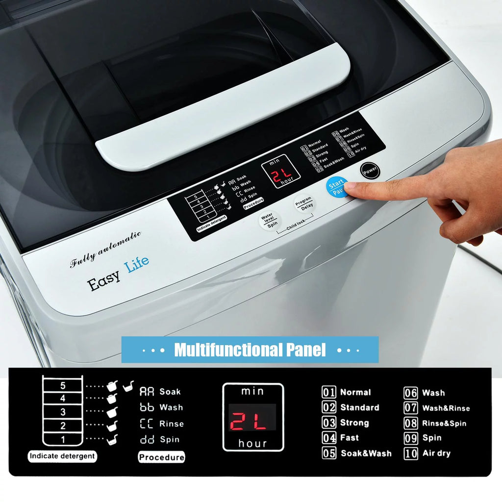8.8lbs Portable Automatic Washing Machine O627