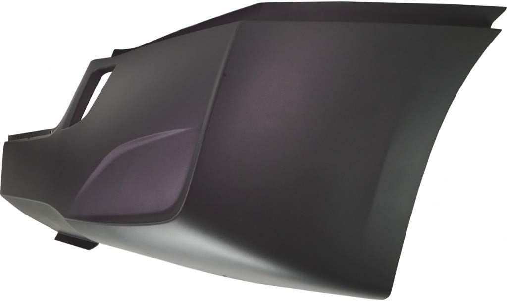 Painted Black and Silver Plastic Bumper End L997284