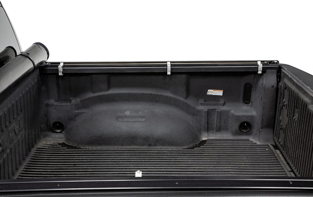 Soft Roll Up Truck Bed Tonneau Cover for 2015 - 2022 Ford F150 6.6’ Bed (Black) U1754