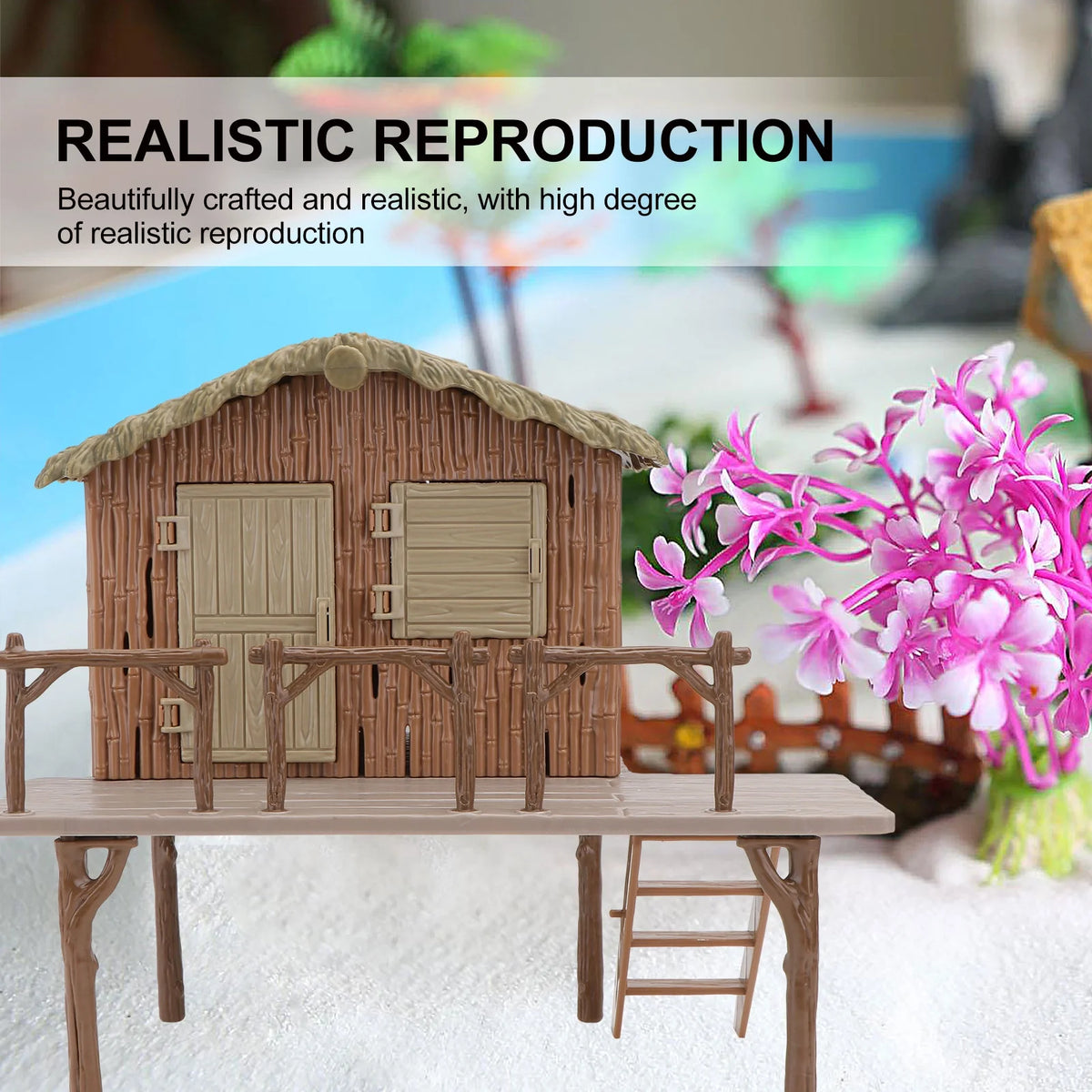 Miniature DIY Farmhouse Model Assembled Educational Toys Y2847