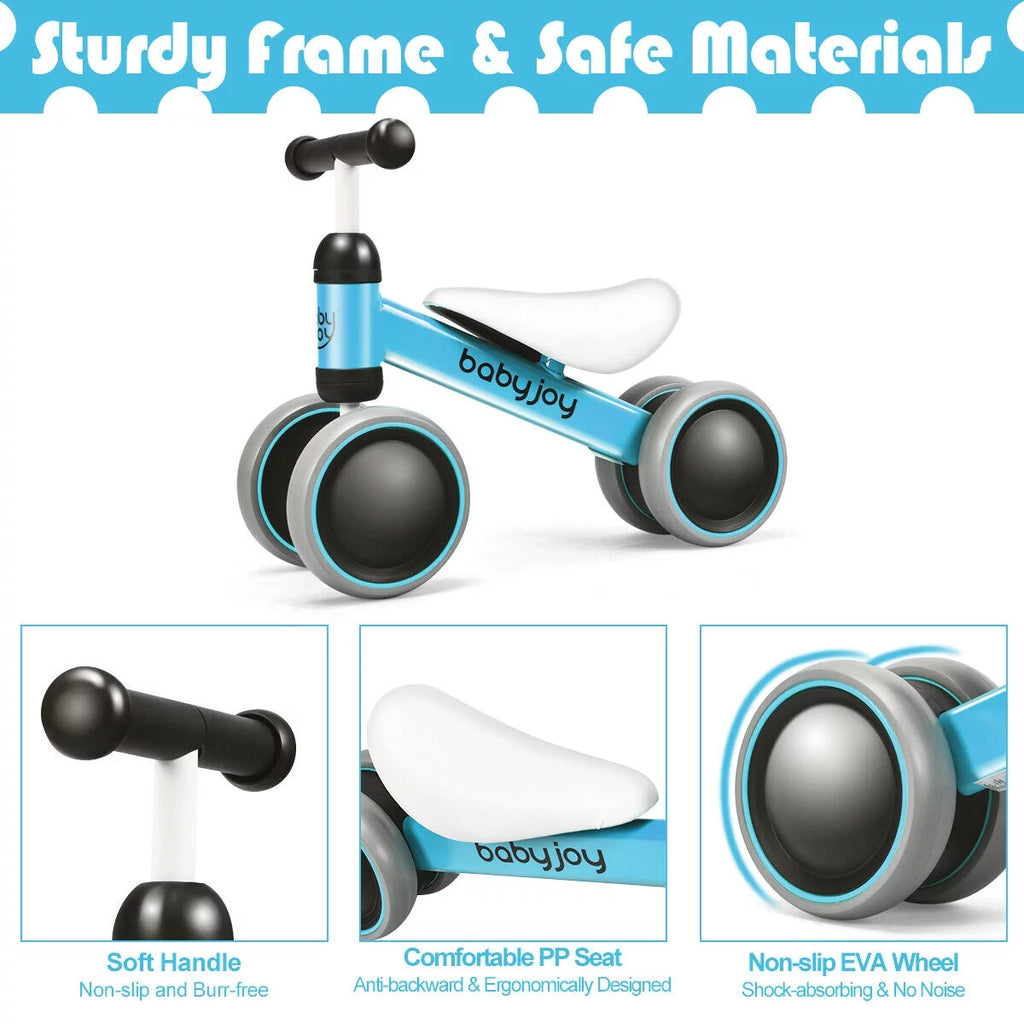 4 Wheels No-Pedal Baby Balance Bike K557325